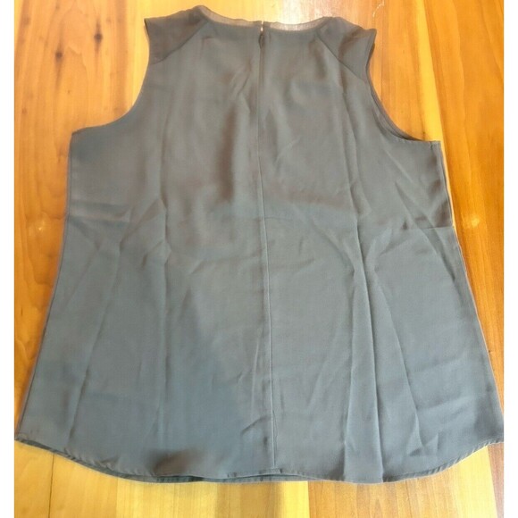 Soft Surrondings Women’s Sleeveless Top. Size Large. Zip Closure. Brown - Picture 7 of 8